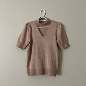 89th & Madison Sparkle Cut-Out Shirt